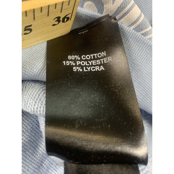 Avenue George V Paris Hoodie Light Blue Sweatshirt Rhinestone Men's Size Large - Picture 10 of 12